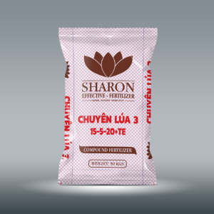 Phân bón NPK IPLUS SHARON 15-5-20+TE (Chuyên Lúa 3) cung cấp dinh dưỡng cân đối, giúp lúa trổ đều.