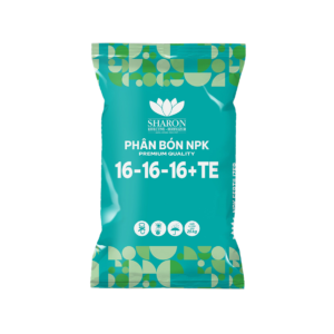 Bao bì Phân bón NPK IPLUS SHARON 16-16-16+TE cung cấp dinh dưỡng giúp tăng năng suất.