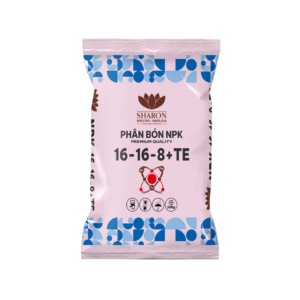 Dòng phân bón NPK IPLUS SHARON 16-16-8+TE tối ưu dinh dưỡng đa trung vi lượng cho cây trồng.