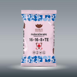 Dòng phân bón NPK IPLUS SHARON 16-16-8+TE tối ưu dinh dưỡng đa trung vi lượng cho cây trồng.