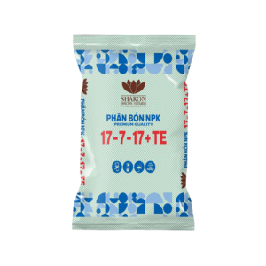 Phân bón NPK IPLUS SHARON 17-7-17+TE cung cấp dinh dưỡng cân đối cho cây trồng.
