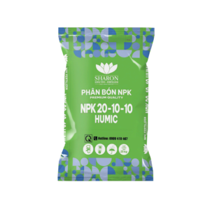 Phân bón NPK IPLUS SHARON 20-10-10 HUMIC hỗ trợ cải tạo đất tơi xốp, màu mỡ.