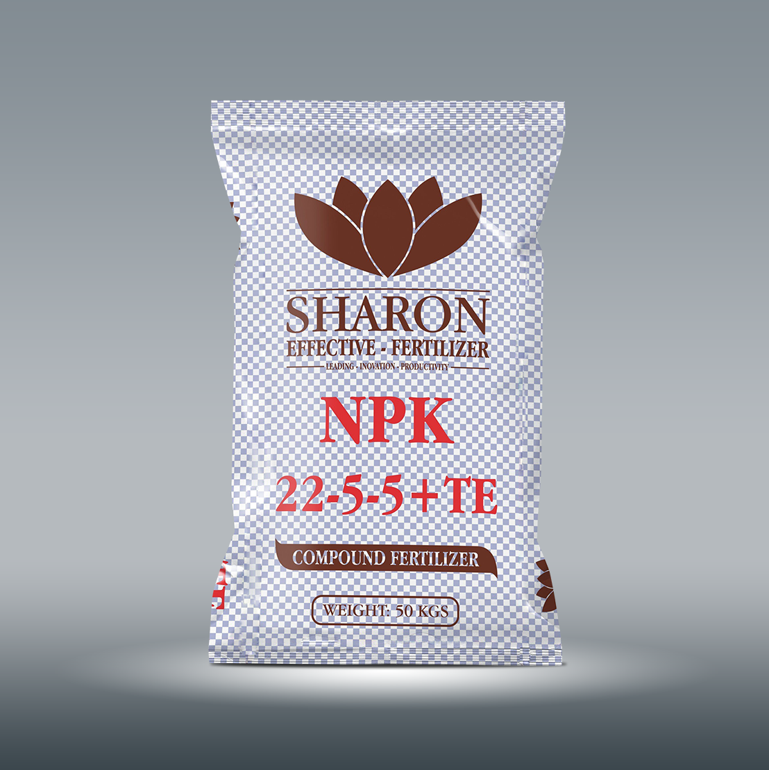 Phân bón NPK IPLUS SHARON 22-5-5+TE bổ sung trung vi lượng cho cây khỏe mạnh.