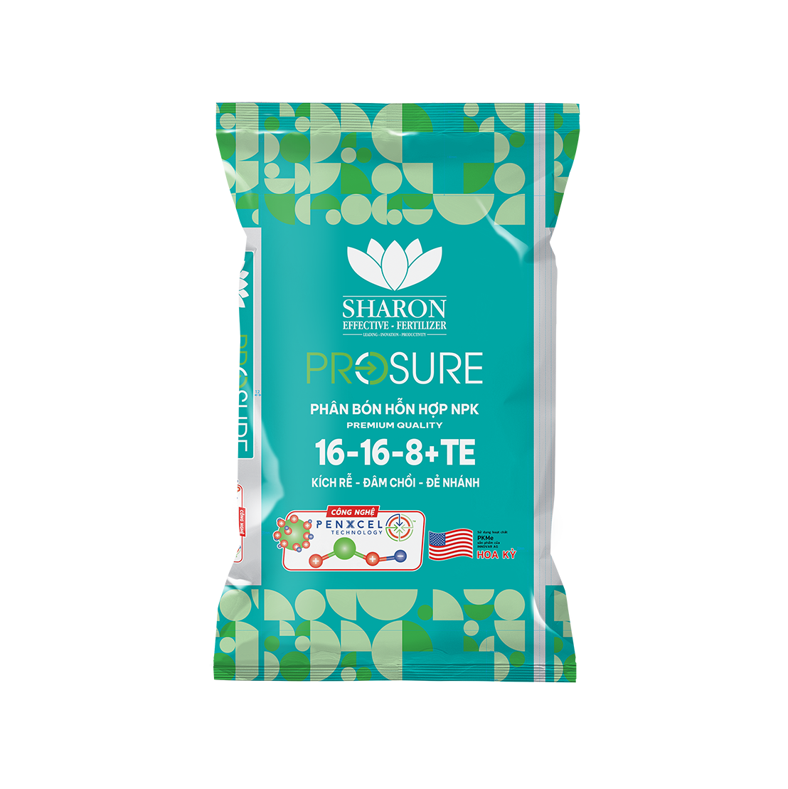 phan-bon-npk-iplus-sharon-prosure-pkme-16-16-8-te- Phân bón NPK IPLUS SHARON PROSURE PKMe 16-16-8+TE công nghệ Hoa Kỳ giúp kích rễ đâm chồi đẻ nhánh.