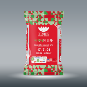 Phân bón NPK IPLUS SHARON PROSURE PKMe 17-7-21 cung cấp dinh dưỡng giúp tăng năng suất.