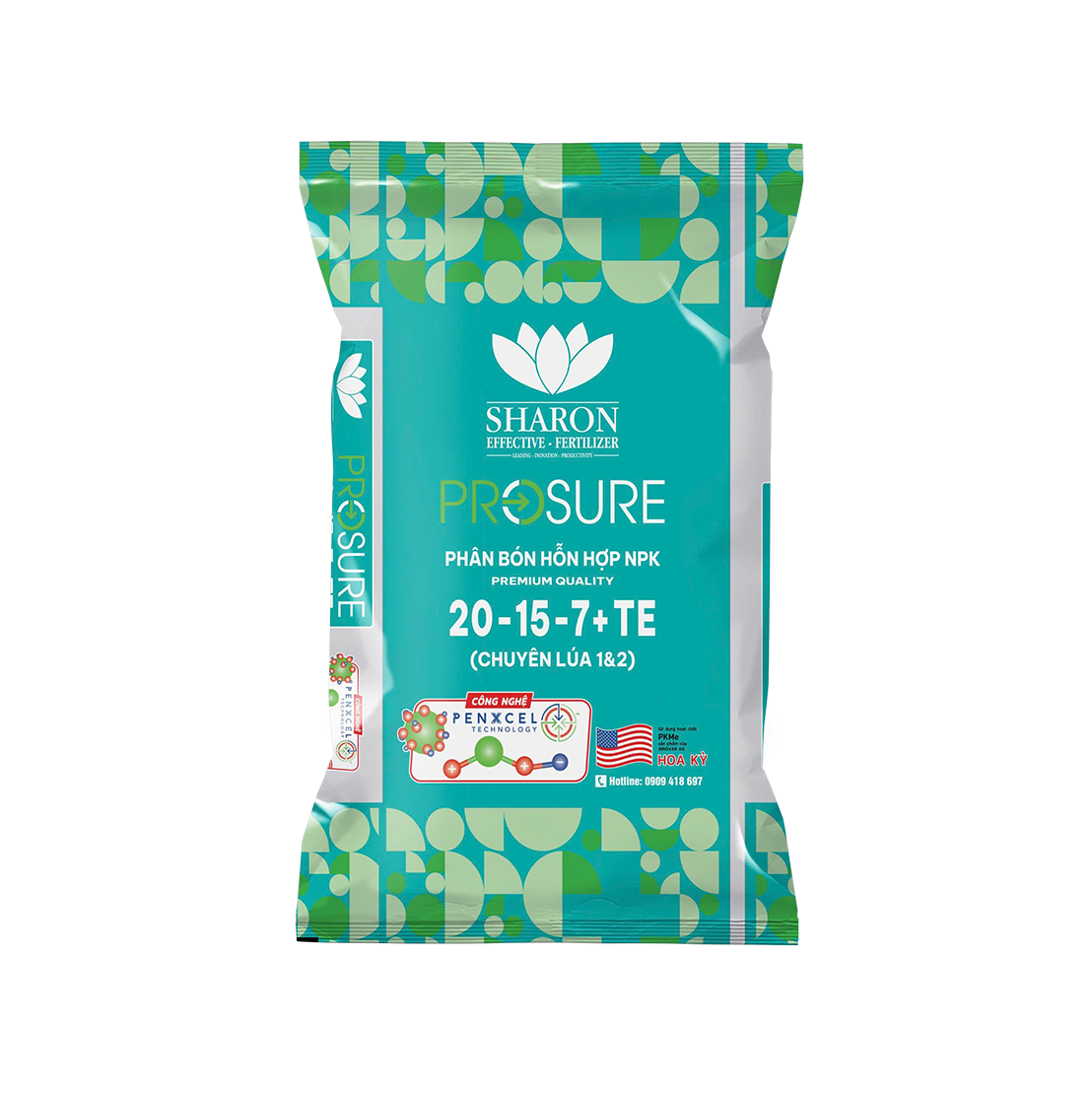 phan-bon-npk-iplus-sharon-prosure-pkme-20-15-7-te-chuyen-lua-1-2- Phân bón NPK IPLUS SHARON PROSURE PKMe 20-15-7+TE Chuyên Lúa 1&2 giúp lúa đẻ nhánh cực mạnh.