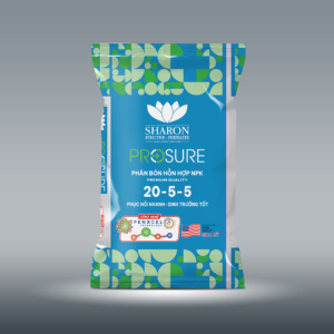 Phân bón NPK IPLUS SHERON PROSURE PKMe 20-5-5 giúp phục hồi nhanh chóng và thúc đẩy sinh trưởng tốt.